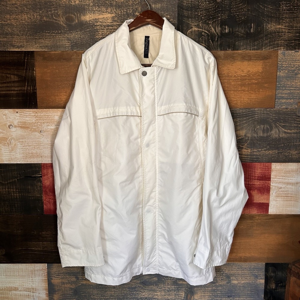 Ermenegildo Zegna Yachting Microtene 10000 Field Jacket Men's L White